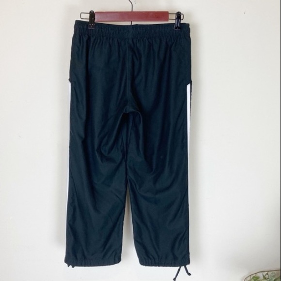 Adidas Elastic Waist Draw String Striped Windpants - Picture 9 of 9